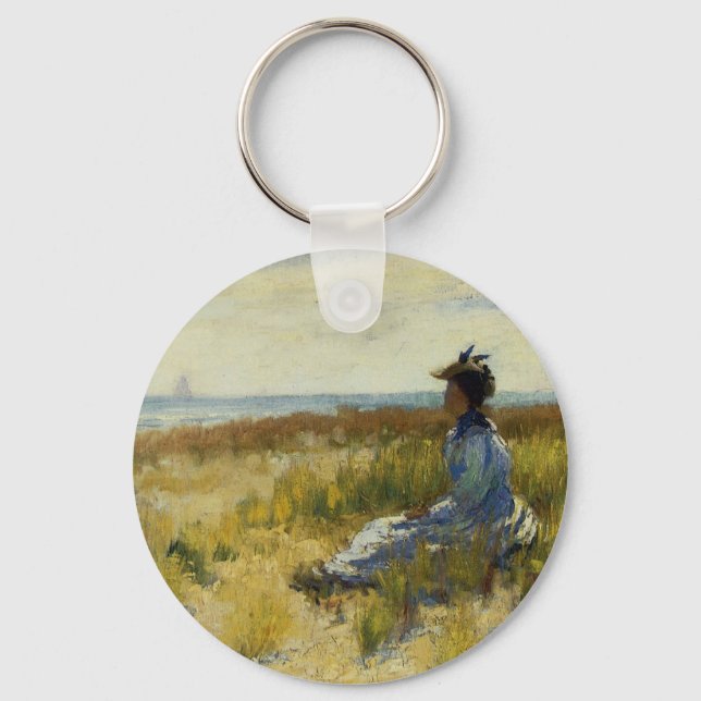 Chaveiro Menina Sentada pelo Mar (Frente)