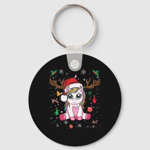 Chaveiro Meninas de Natal bonitas Mulheres Xmas Unicorn Dee
