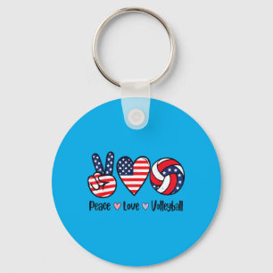 Chaveiro Meninas Paz Amor Volei 4 de Julho Americano