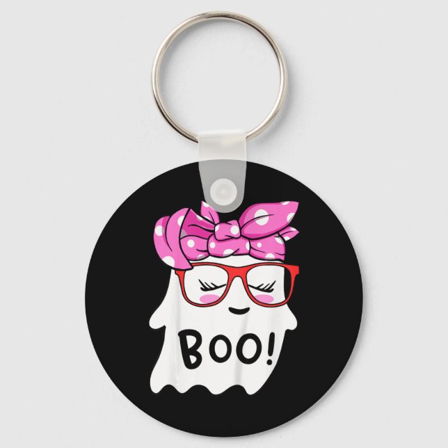 Chaveiro Meninas Toddler Feliz Fantasma De Halloween Com Ba (Frente)
