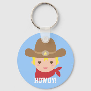 Chaveiro Menino Cowboy Bonito Personalizado
