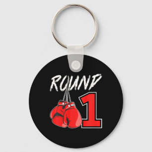 Chaveiro Menino de boxe de 1º aniversário Menino de 1 ano d