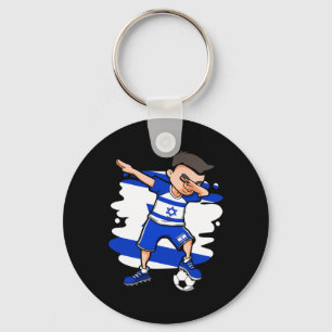 Chaveiro Menino do Futebol Dabbing - Camisa de Israel Torce