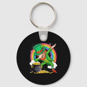 Chaveiro Menino Duende Dabbing Dia de São Patrício Diversão