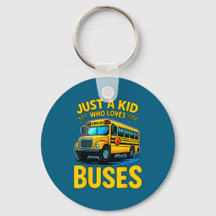 Chaveiro Menino Engraçado Ama Ônibus Escolar