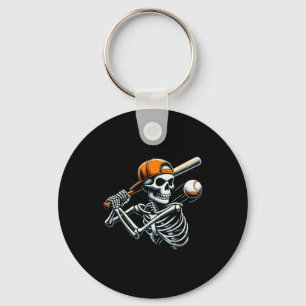 Chaveiro Meninos de Halloween Rebate Esqueleto Beisebol