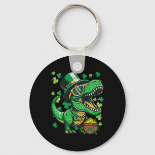 Chaveiro Meninos Dia de São Patrício Dinossauro Saint Patty
