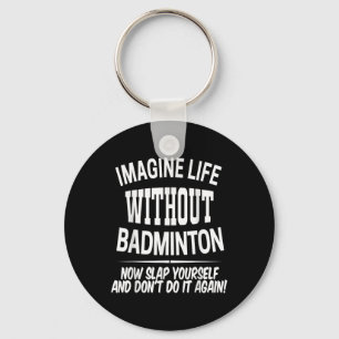 Chaveiro Meninos e Meninas Jogadores de Badminton