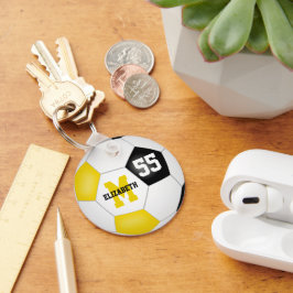Chaveiro meninos, equipe de ouro negro, colore bola de fute