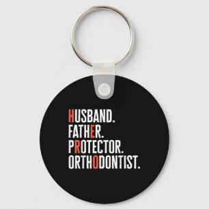 Chaveiro Mens Husband Padre Protetor Orthodontist Hero Ou