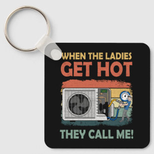 Chaveiro Mens Hvac Engraçado Quando As Mulheres Ficam Quent