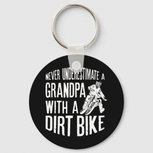 Chaveiro Mens Nunca Subestimam Um Avô Com Uma Bicicleta De
