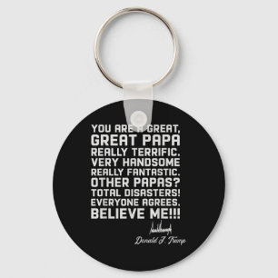 Chaveiro Mens Papa T Shirts Para Homens - Engraçado Tumulto