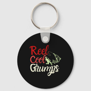 Chaveiro Mens Reel Legal Grumps Vintage Engraçado Pesca Pai