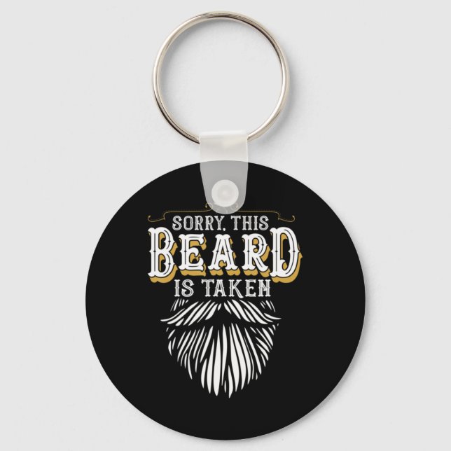 Chaveiro Mens Sorry This Beard Is Taken Country Retro Valen (Frente)