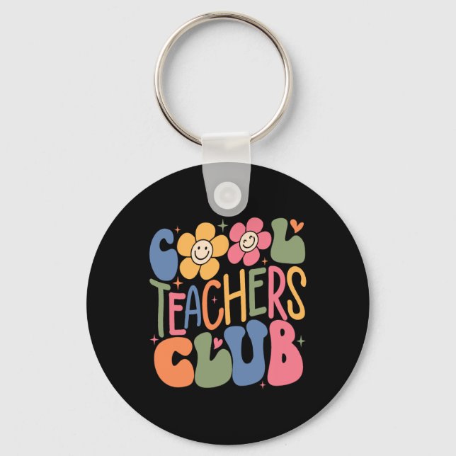 Chaveiro Mens Women Teacher Cool Teachers Club Ck To School (Frente)