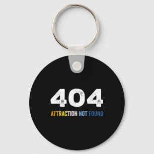 Chaveiro Mensagem de erro 404 Attração Não Encontrou Engraç
