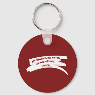 Chaveiro Mensagem de Paz de Paint Wipe