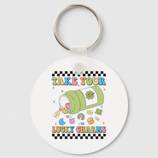 Chaveiro Mental Awareness Take Your Lucky Charm Pills Healt (Frente)