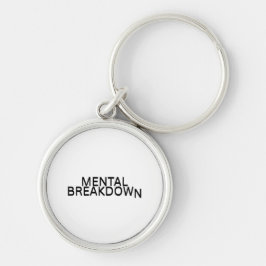 Chaveiro Mental Breakdown Industrial Metal Keyring for Tech
