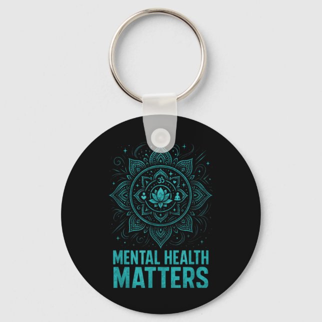 Chaveiro Mental Health S End Stigma Awareness  (Frente)