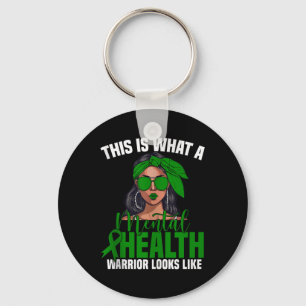 Chaveiro Mental Health Warrior Women Combatendo Consciência