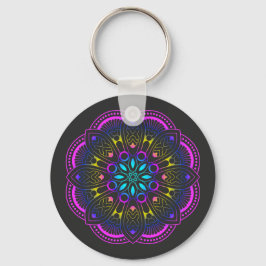Chaveiro Mente nova Design de Mandala