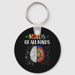 Chaveiro Mentes De Todos Os Tipos De Sensibilização Para A