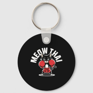 Chaveiro Meow Thai Muay Thai Boxando Cat Artes Marciais Mma
