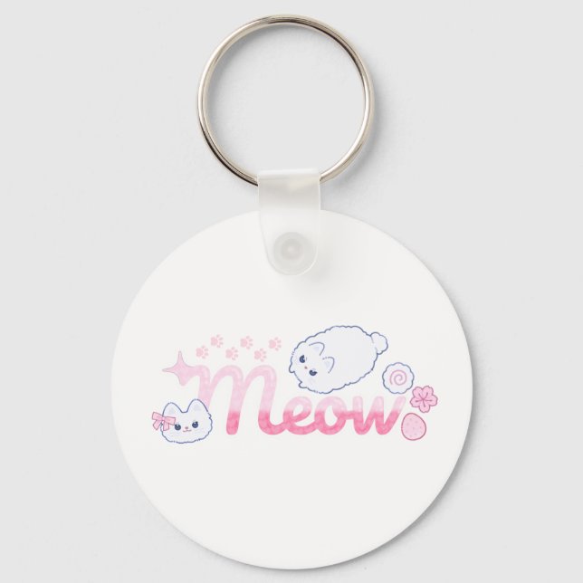 Chaveiro Meowpink (Frente)