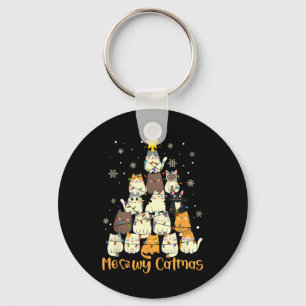 Chaveiro Meowy Catmas Gato Árvore de Natal Xmas Meninas Men