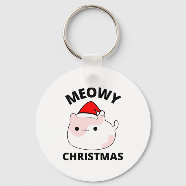 Chaveiro Meowy Christmas (Frente)