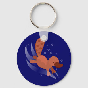 Chaveiro mergulho bonito de Platypus