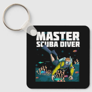Chaveiro Mergulho Master Scuba Diver Down Dive Adventure Oc