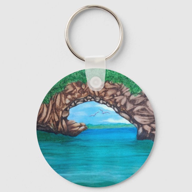 Chaveiro Mergulho Scuba No Paraíso (Frente)