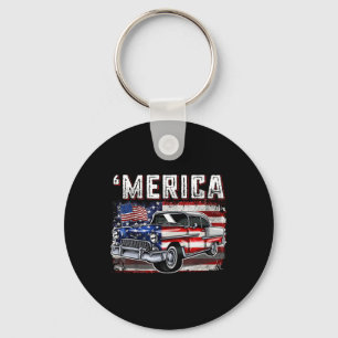 Chaveiro Merica American Flag Old Car 4 De Julho Kids Boy