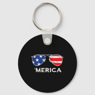 Chaveiro Merica American Flag Sunglass Boys Garotas Criança