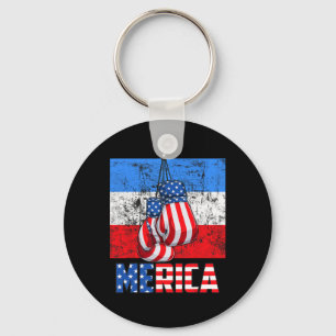 Chaveiro Merica Box Luva American Flag 4 De Julho Boxing