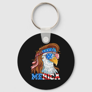 Chaveiro Merica Eagle Mullet 4 De Julho American Flag Usa