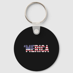 Chaveiro Merica - Patriótica Flag Usa Estados Unidos Améric