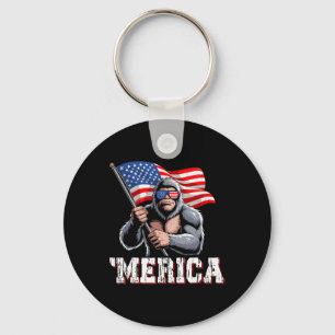 Chaveiro Merica Pé Grande Bandeira Americana Patriótica Sas