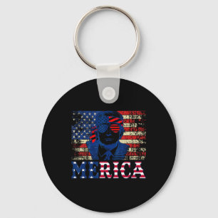 Chaveiro Merica Shirts Quarto 4 de julho Trump American Fl