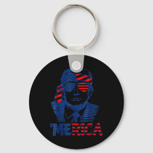 Chaveiro Merica Trump Happy 4 De Julho Bandeira Americana T