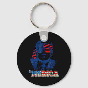 Chaveiro Merica Trump Happy 4 De Julho Bandeira Americana T