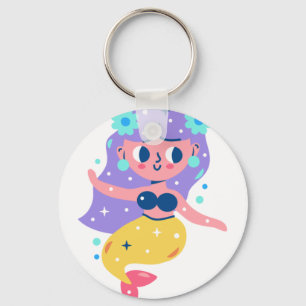 Chaveiro Mermaid de surfe