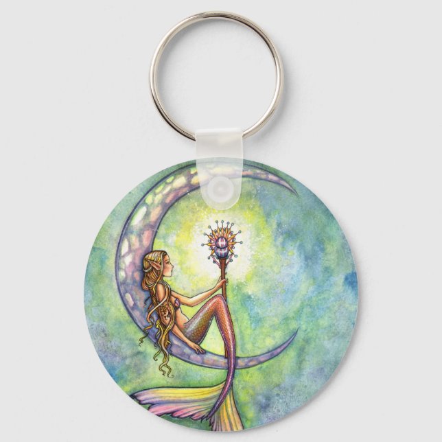 Chaveiro Mermaid Fantasy Fairy Art by  Molly Harrison (Frente)