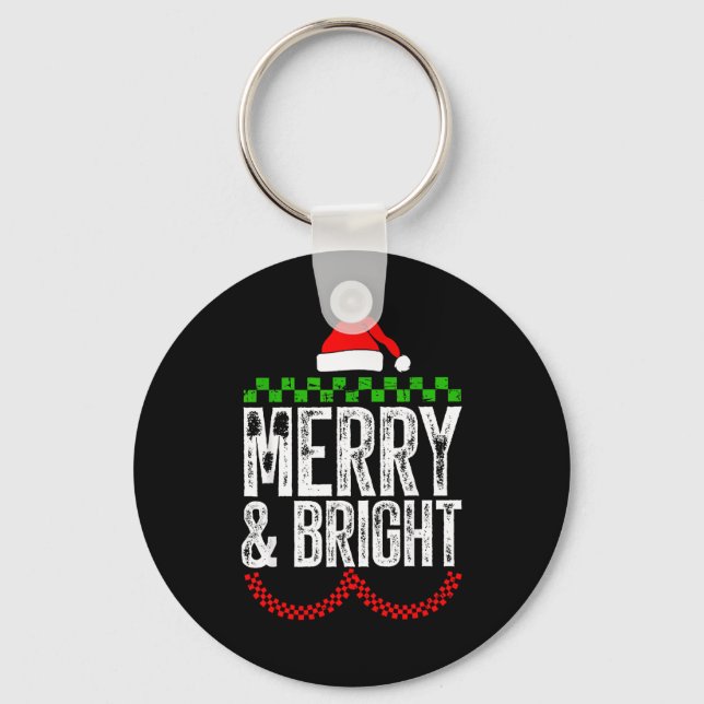 Chaveiro Merry &amp; Bright Moody &amp; Uptight Matching Co (Frente)