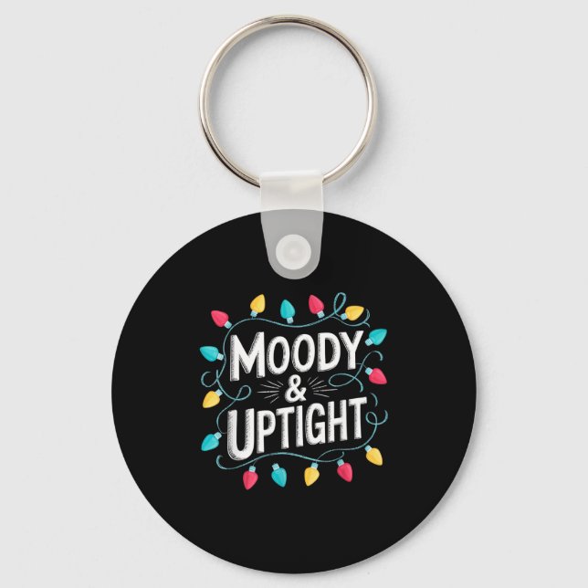 Chaveiro Merry &amp; Bright Moody &amp; Uptight Matching Co (Frente)
