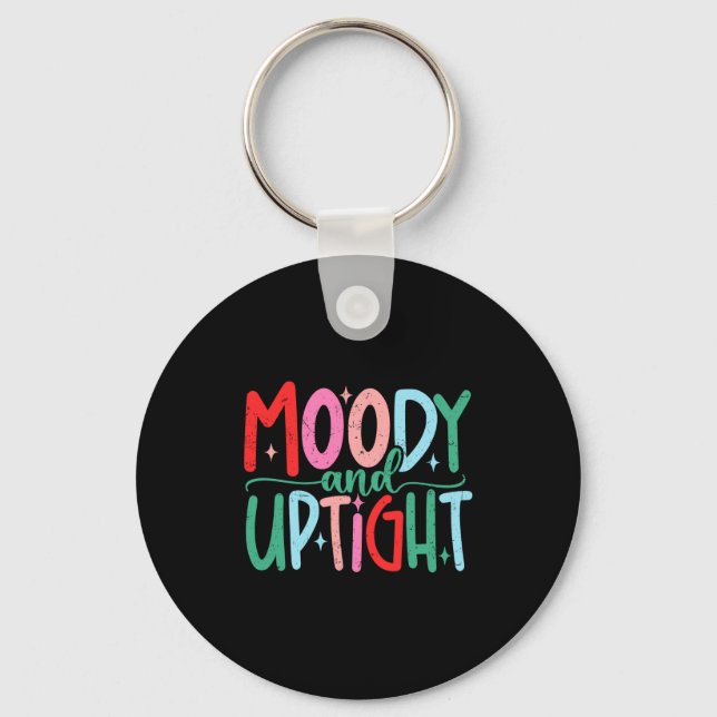 Chaveiro Merry &amp; Bright Moody &amp; Uptight Matching Co (Frente)