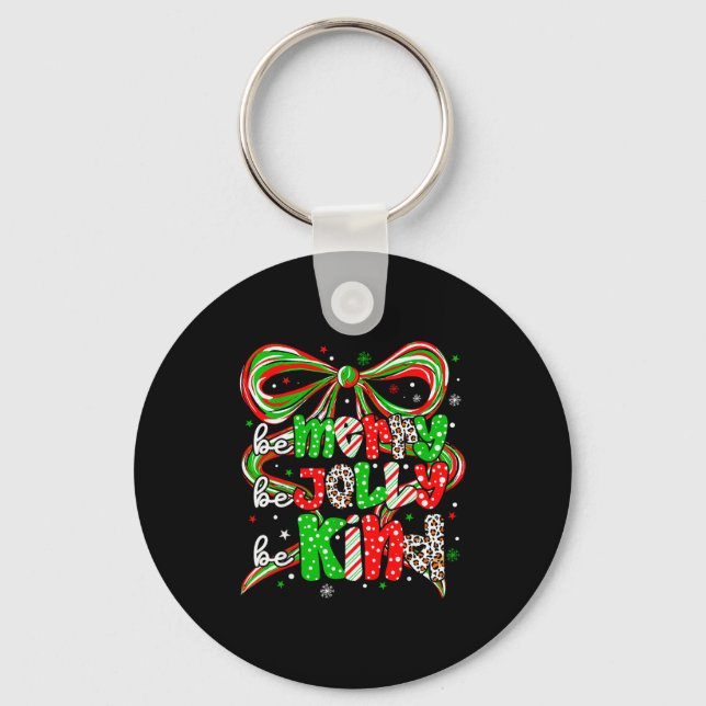Chaveiro Merry Be Jolly Be Kind Merry Christmas Teacher Xma (Frente)
